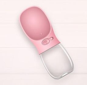 Pet Water Cup Outdoor Portable Water Bottle (Style: 350ML, Color: Pink)