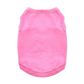 100% Cotton Dog Tanks (Color: Carnation Pink, size: 3X-Large)