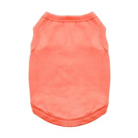 100% Cotton Dog Tanks (Color: Coral, size: 3X-Large)
