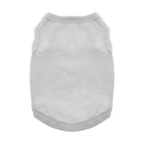 100% Cotton Dog Tanks (Color: Glacier Gray, size: 3X-Large)